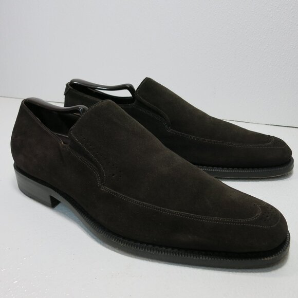 Steven Dann Suede Leather Dress Moc's Loafers Footwear Shoes Men's Italy sz 43 - Picture 4 of 7